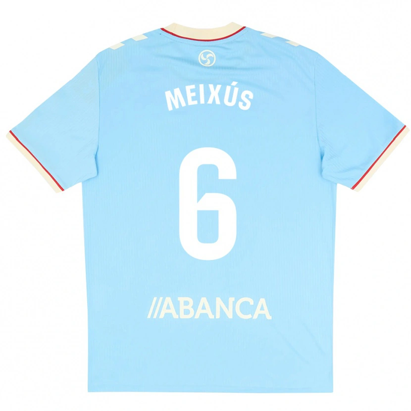 Danxen Homem Camisola Pablo Meixús #6 Azul Céu Branco Vermelho Principal 2026/27 Camisa