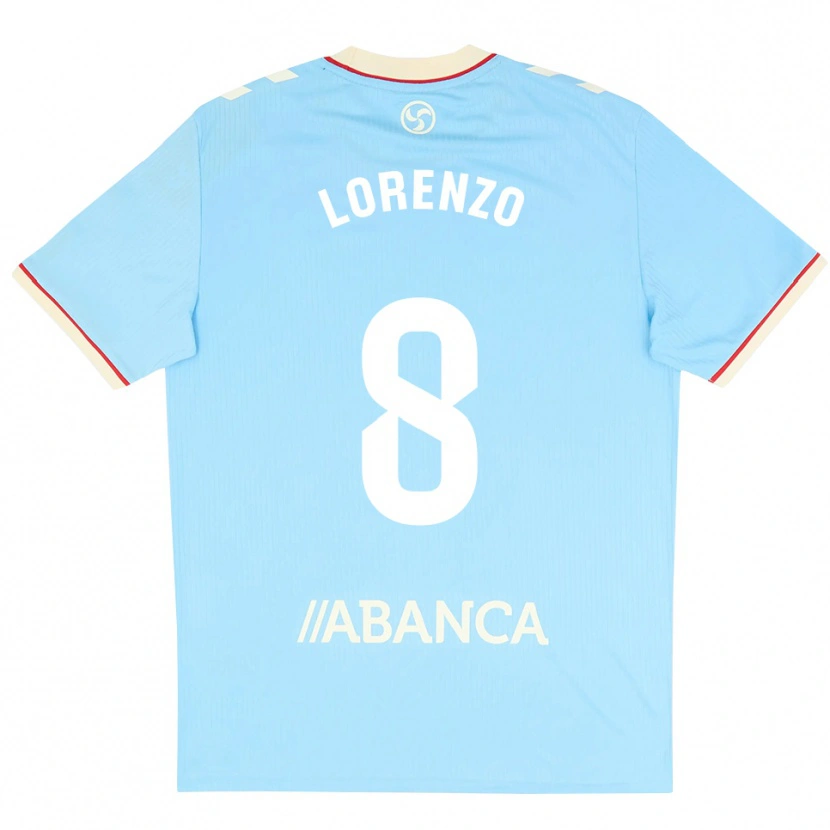Danxen Homem Camisola Paula Lorenzo #8 Azul Céu Branco Vermelho Principal 2026/27 Camisa
