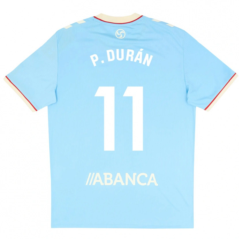 Danxen Homem Camisola Pablo Durán #11 Azul Céu Branco Vermelho Principal 2026/27 Camisa