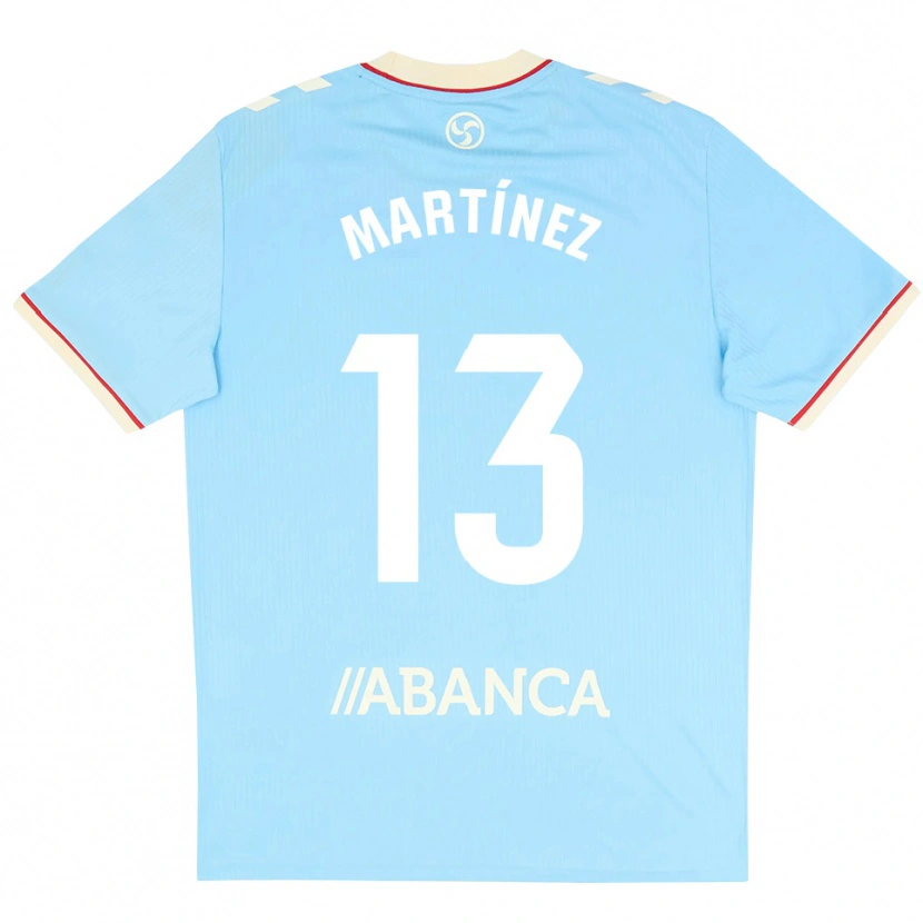 Danxen Homem Camisola Naiara Martínez #13 Azul Céu Branco Vermelho Principal 2026/27 Camisa