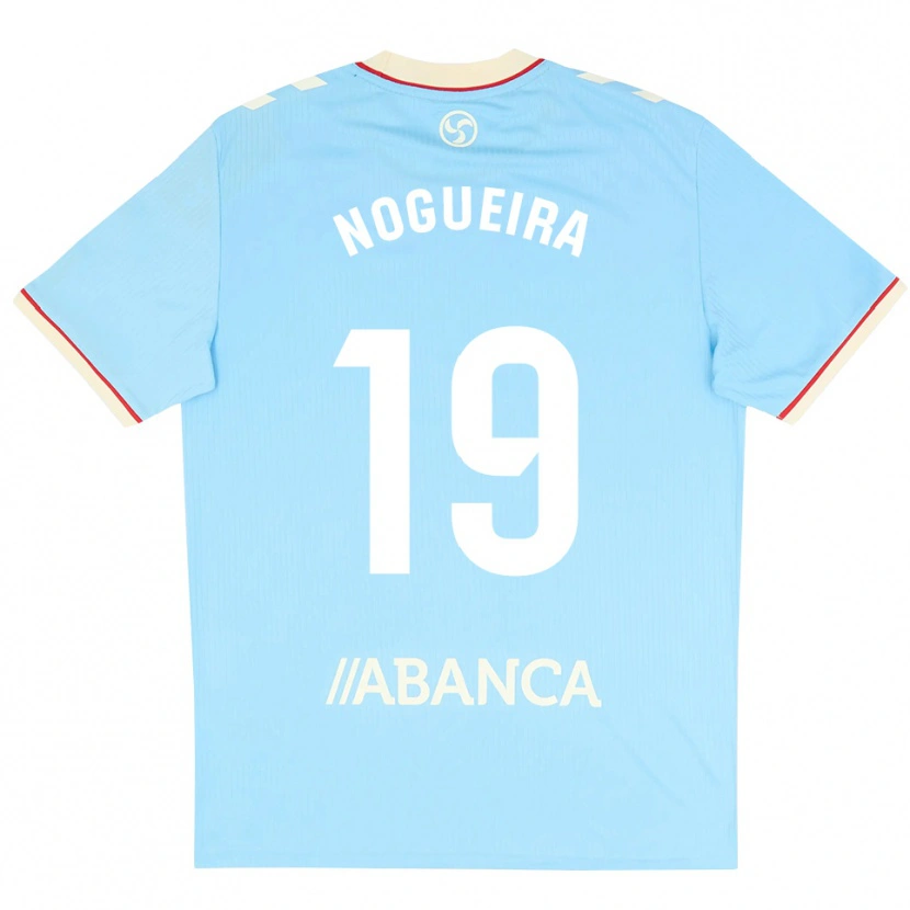 Danxen Homem Camisola María Nogueira #19 Azul Céu Branco Vermelho Principal 2026/27 Camisa