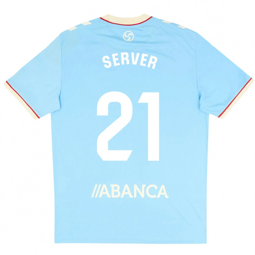Danxen Homem Camisola Izan Server #21 Azul Céu Branco Vermelho Principal 2026/27 Camisa