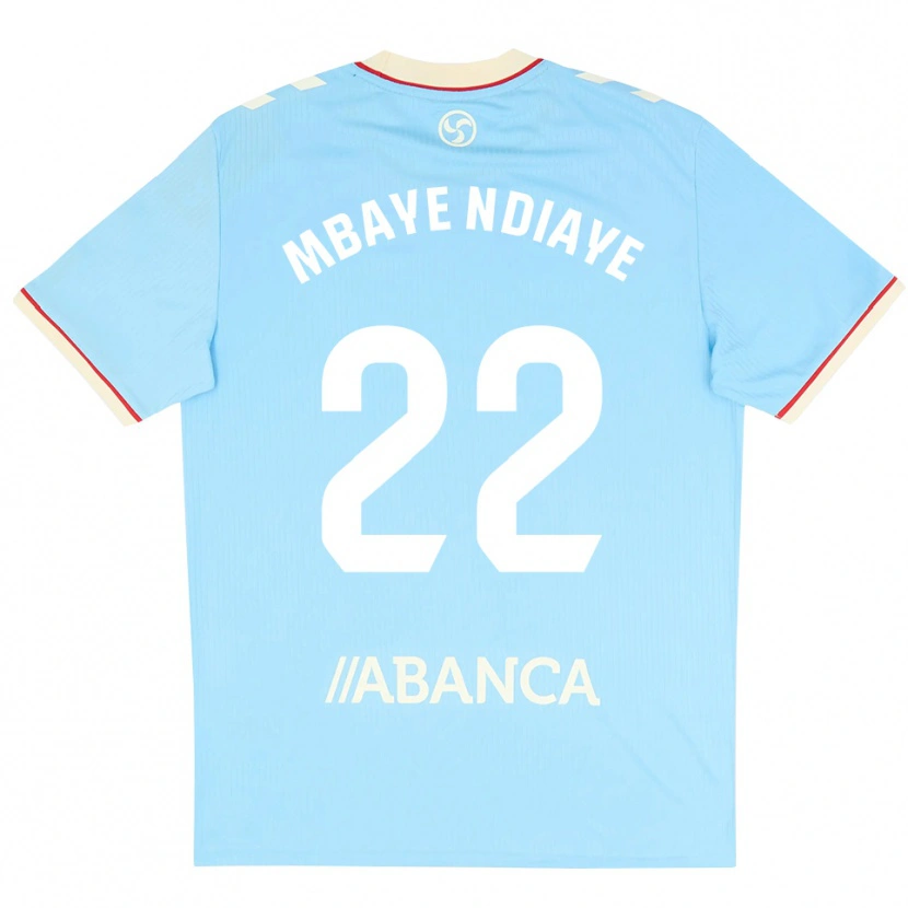 Danxen Homem Camisola Seyni Mbaye Ndiaye #22 Azul Céu Branco Vermelho Principal 2026/27 Camisa