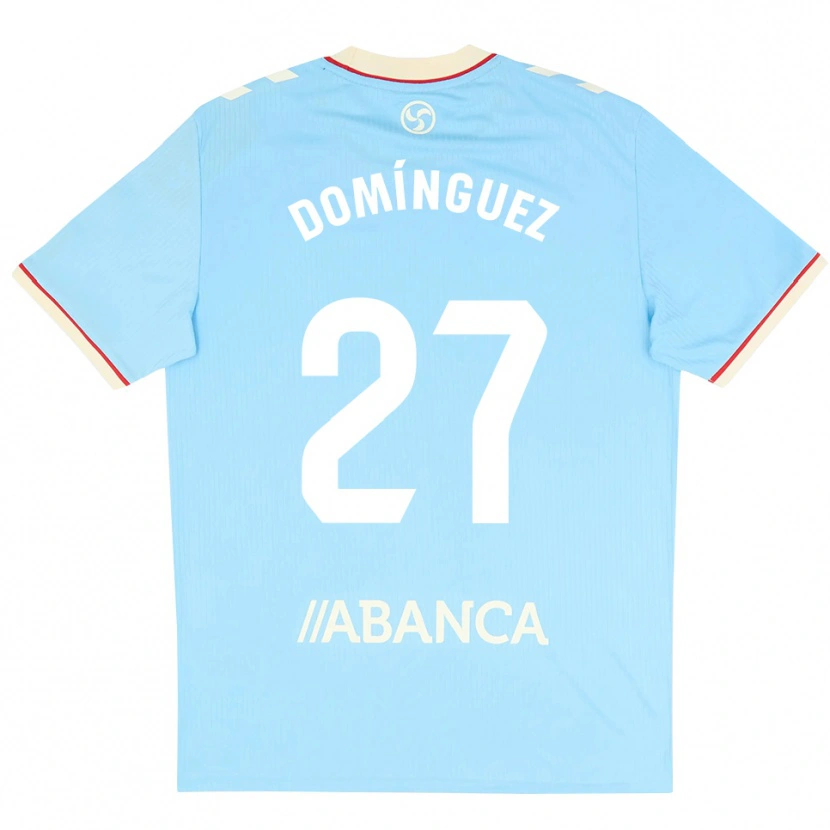 Danxen Homem Camisola Emma Domínguez #27 Azul Céu Branco Vermelho Principal 2026/27 Camisa