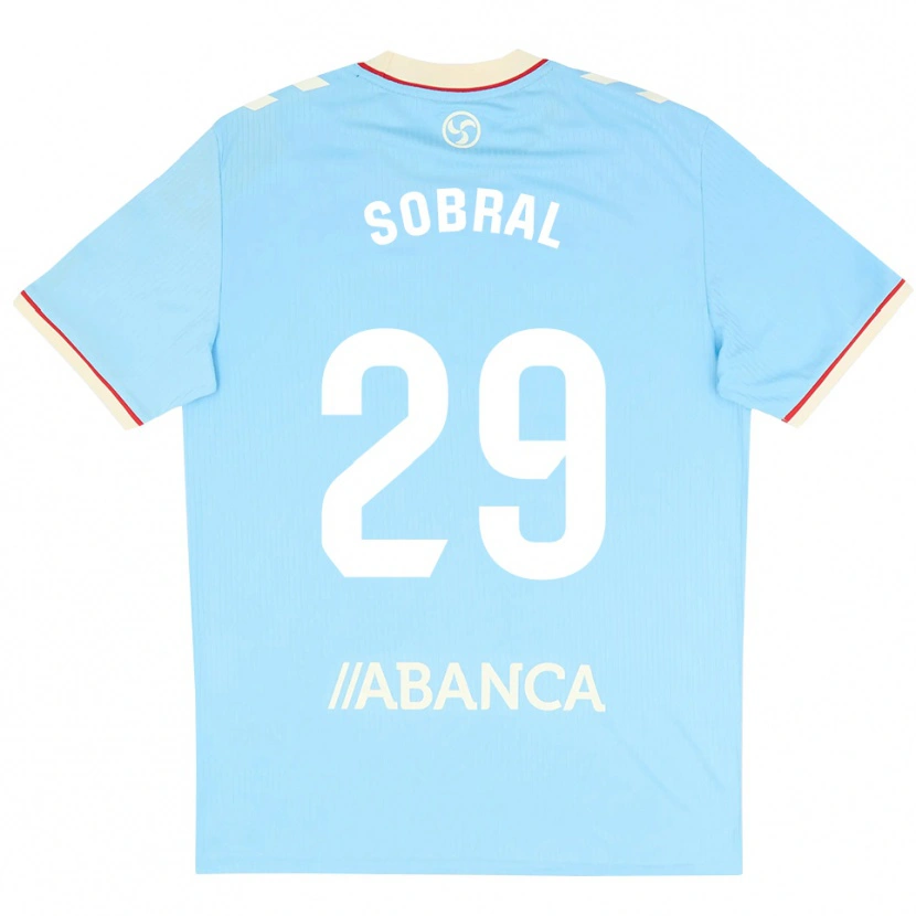 Danxen Homem Camisola Mateo Sobral #29 Azul Céu Branco Vermelho Principal 2026/27 Camisa