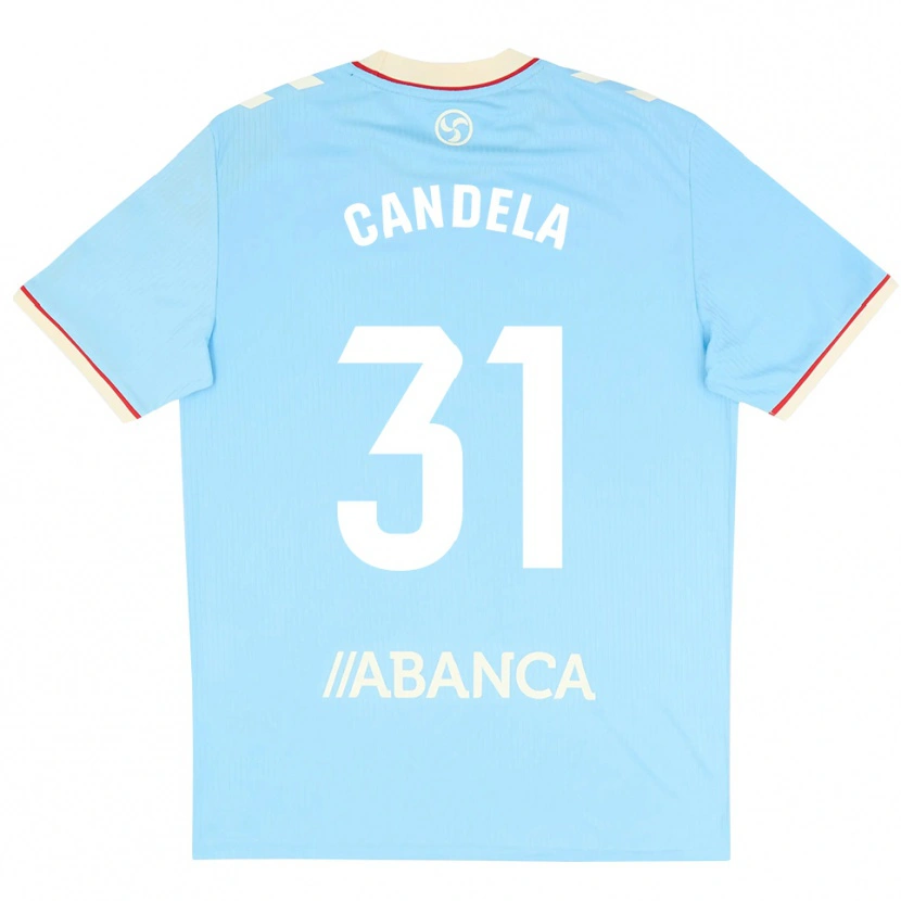 Danxen Homem Camisola Candela Rodríguez #31 Azul Céu Branco Vermelho Principal 2026/27 Camisa