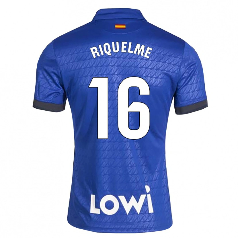 Danxen Homem Camisola Adrián Riquelme #16 Azul Branco Preto Principal 2026/27 Camisa