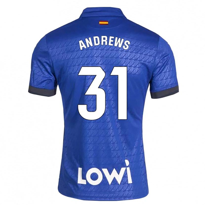 Danxen Homem Camisola George Andrews #31 Azul Branco Preto Principal 2026/27 Camisa