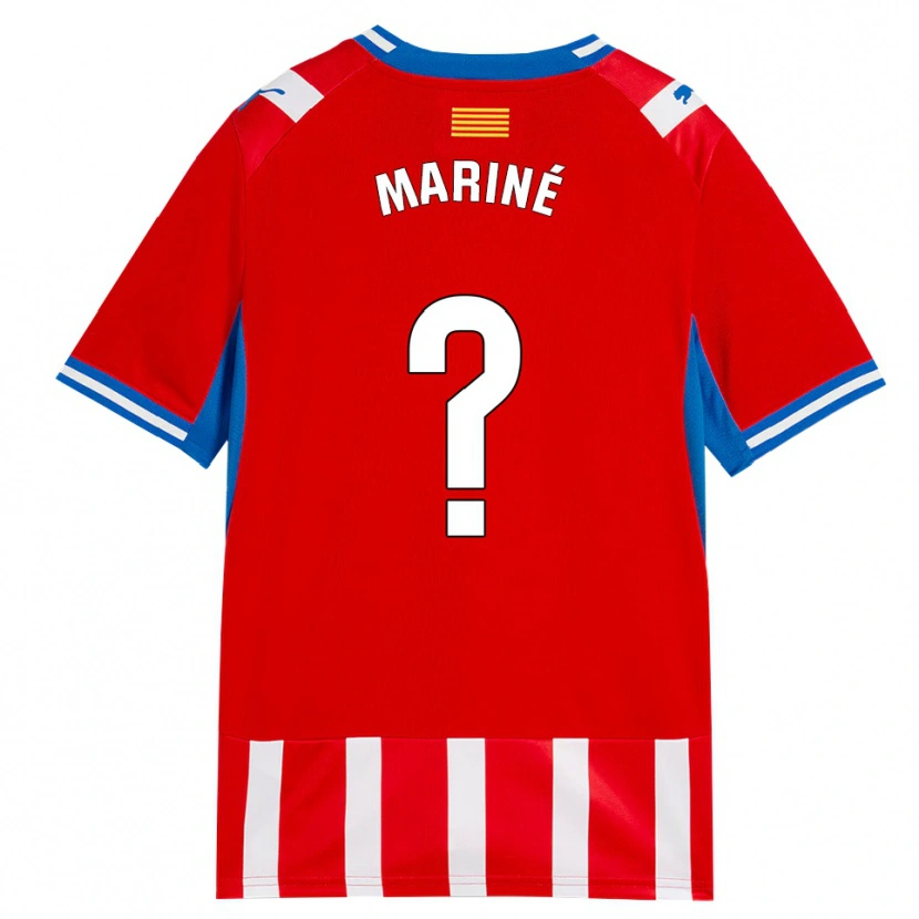 Danxen Homem Camisola Aleix Mariné #0 Vermelho Branco Azul Céu Principal 2026/27 Camisa