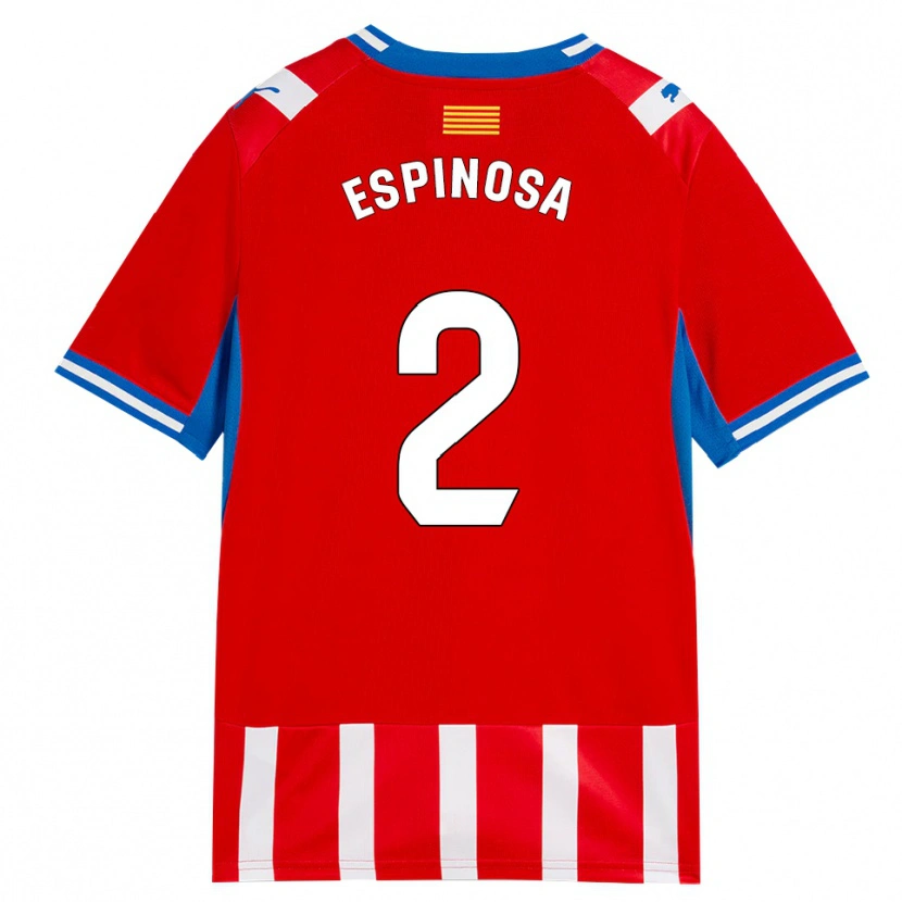 Danxen Homem Camisola Bernardo Espinosa #2 Vermelho Branco Azul Céu Principal 2026/27 Camisa
