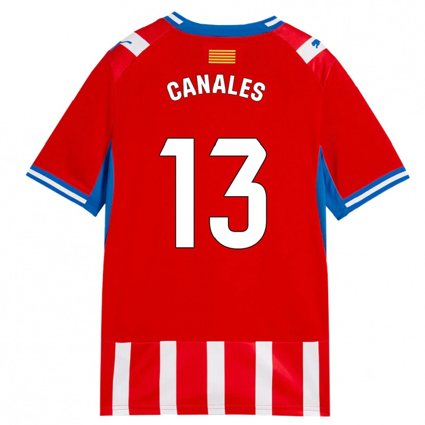 Danxen Homem Camisola Juanvi Canales #13 Vermelho Branco Azul Céu Principal 2026/27 Camisa