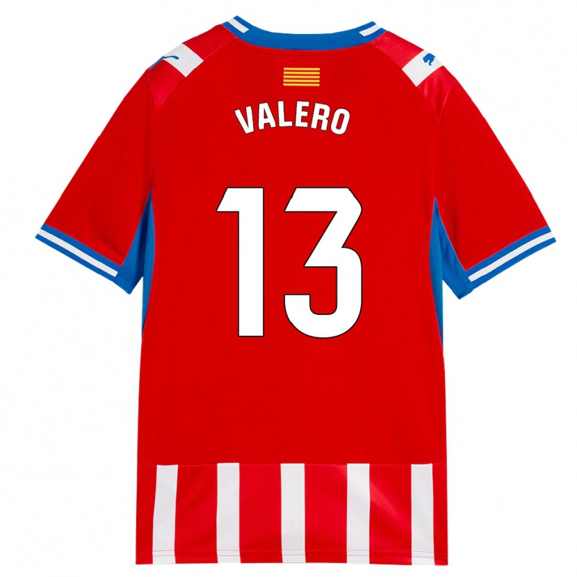 Danxen Homem Camisola Eliana Valero #13 Vermelho Branco Azul Céu Principal 2026/27 Camisa