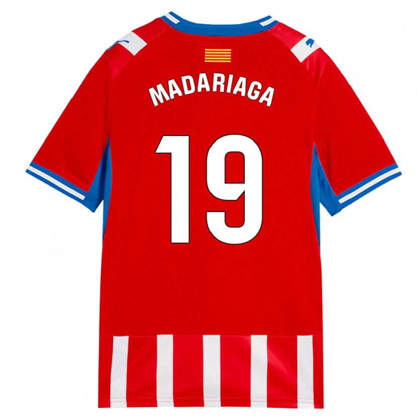 Danxen Homem Camisola Génesis Madariaga #19 Vermelho Branco Azul Céu Principal 2026/27 Camisa