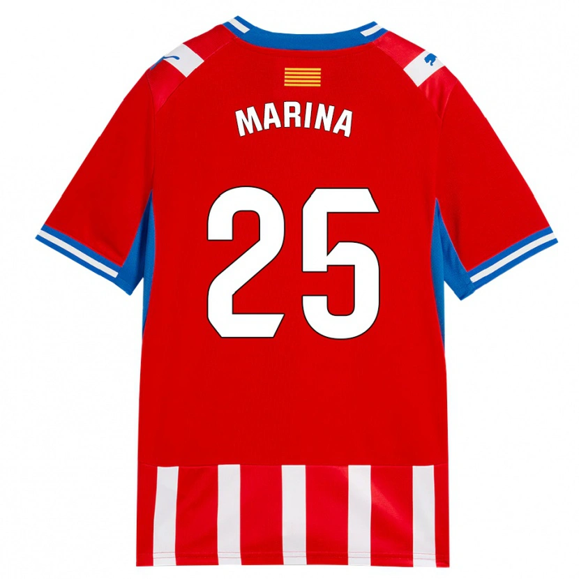 Danxen Homem Camisola Sergi Marina #25 Vermelho Branco Azul Céu Principal 2026/27 Camisa