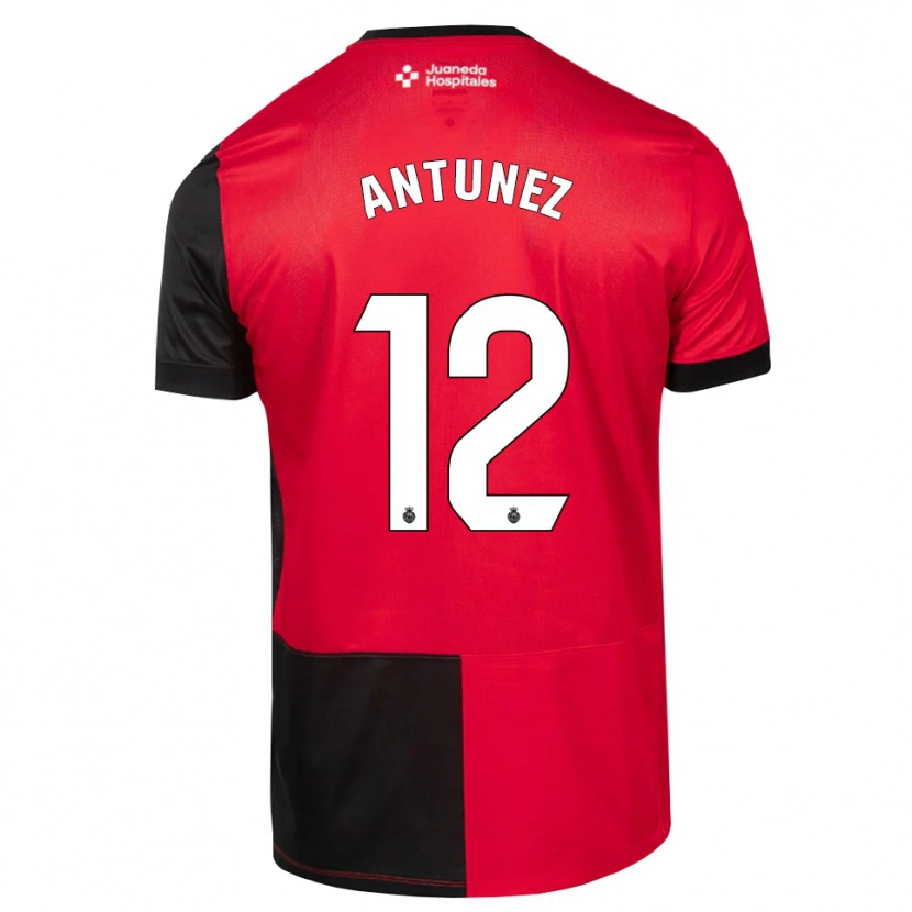 Danxen Homem Camisola Yahir Antúnez #12 Preto Vermelho Branco Principal 2026/27 Camisa