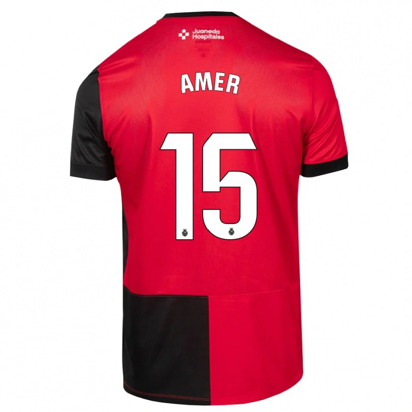 Danxen Homem Camisola Pere Amer #15 Preto Vermelho Branco Principal 2026/27 Camisa