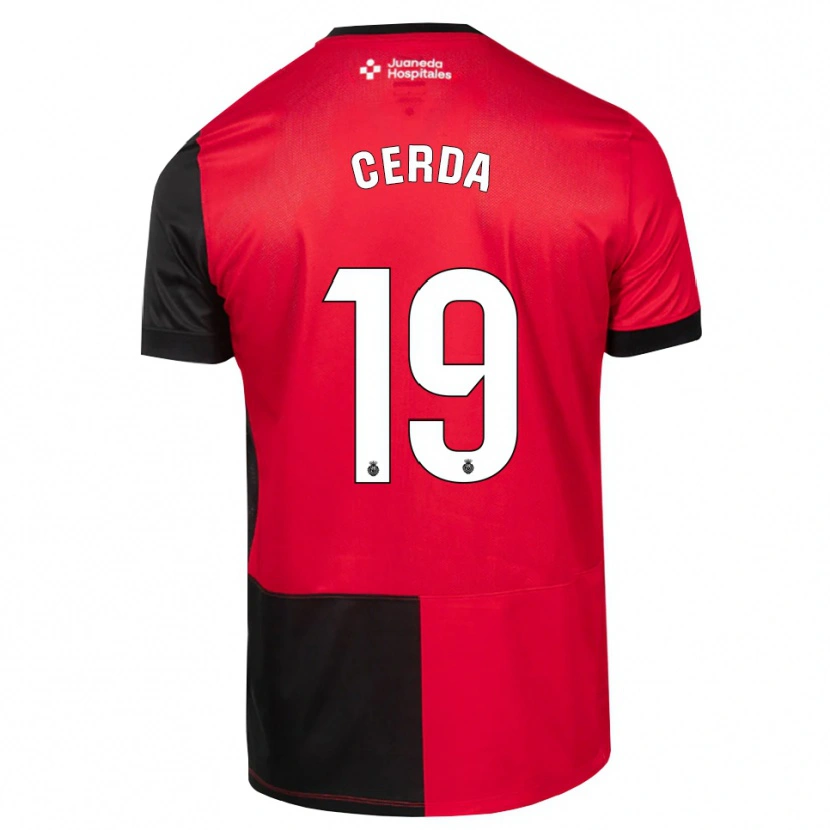 Danxen Homem Camisola Josep Cerdà #19 Preto Vermelho Branco Principal 2026/27 Camisa