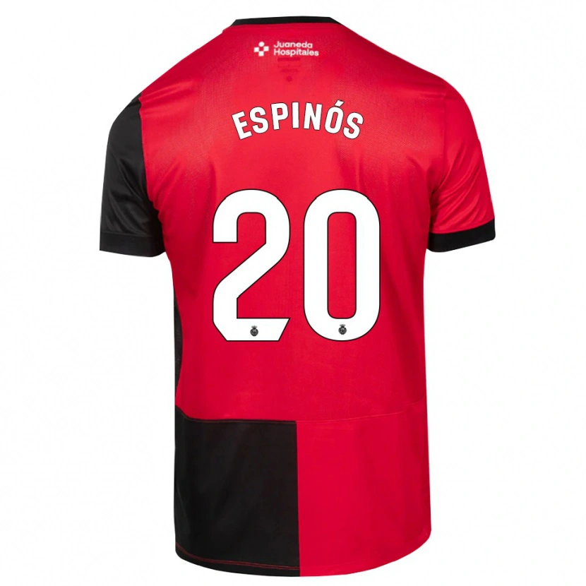 Danxen Homem Camisola Nico Espinós #20 Preto Vermelho Branco Principal 2026/27 Camisa