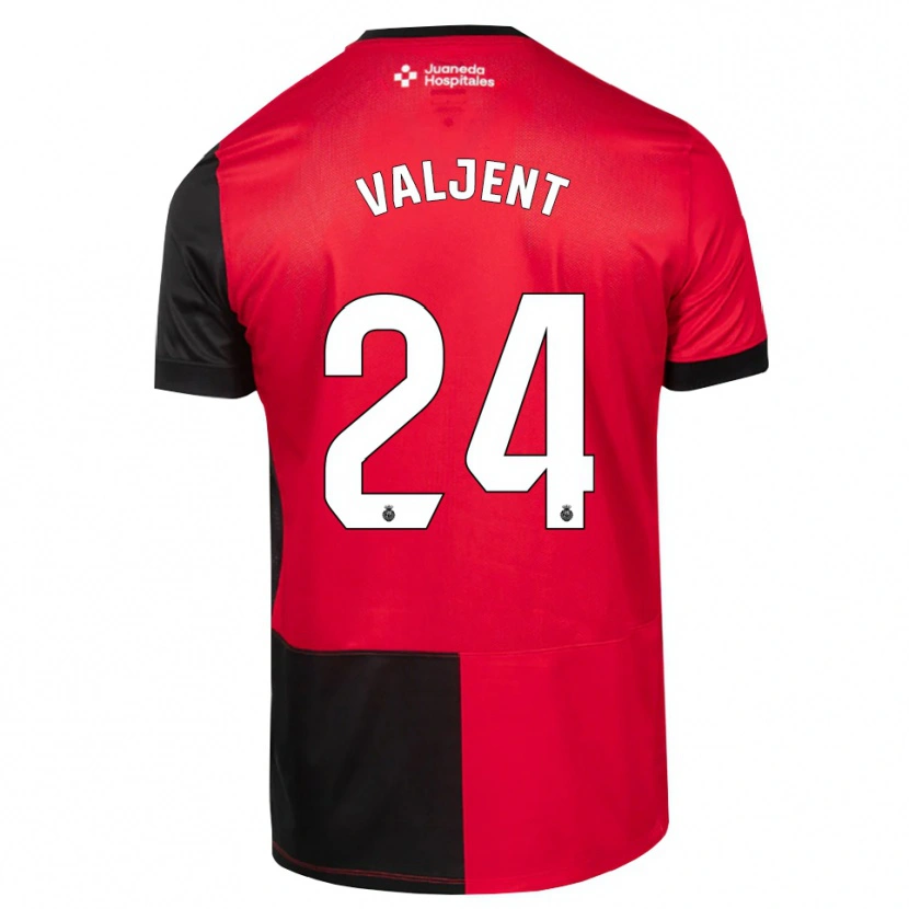 Danxen Homem Camisola Martin Valjent #24 Preto Vermelho Branco Principal 2026/27 Camisa