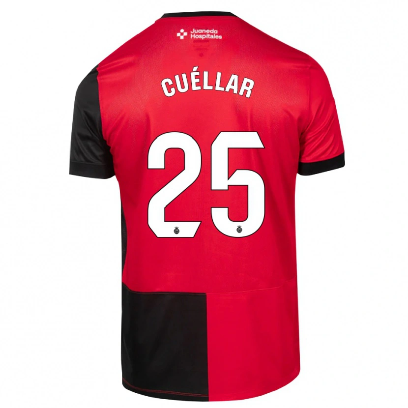 Danxen Homem Camisola Iván Cuéllar #25 Preto Vermelho Branco Principal 2026/27 Camisa