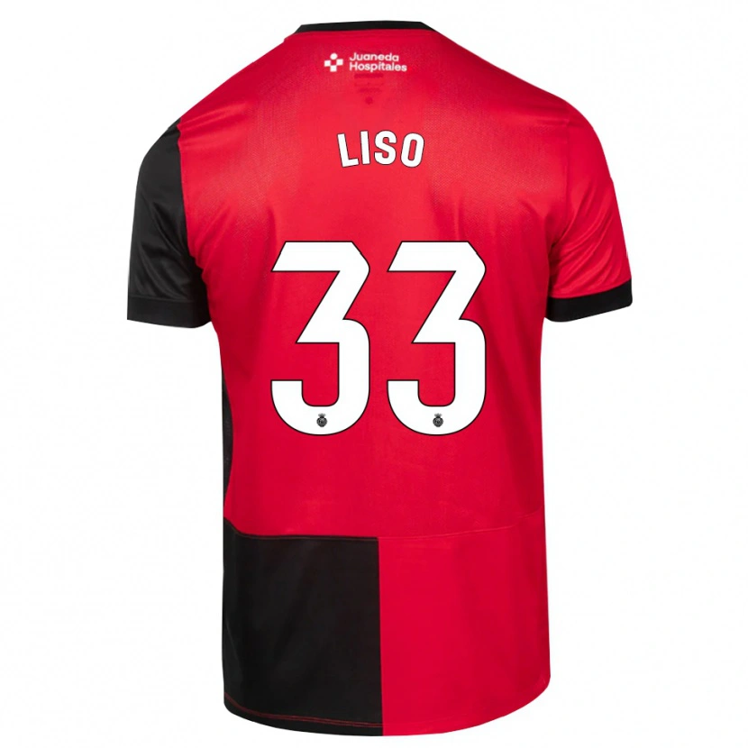 Danxen Homem Camisola Adrián Liso #33 Preto Vermelho Branco Principal 2026/27 Camisa