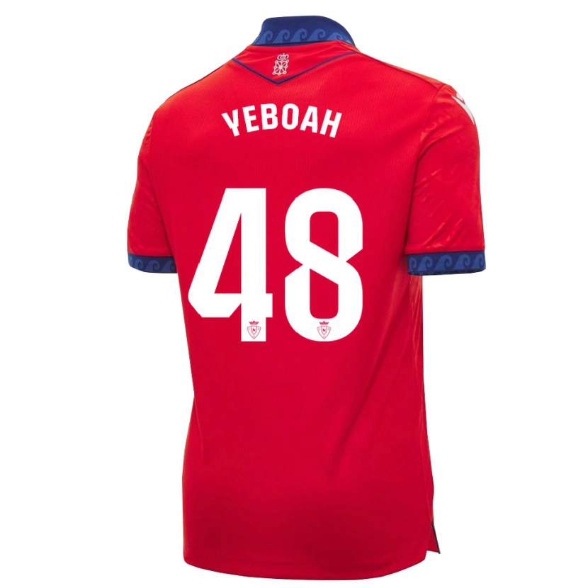 Danxen Homem Camisola Rockson Yeboah #48 Vermelho Azul Marinho Branco Principal 2026/27 Camisa