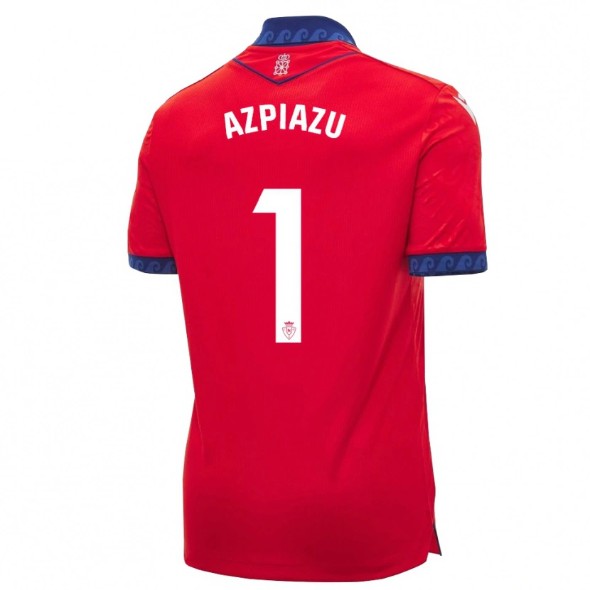 Danxen Homem Camisola Nahia Azpiazu Moreno #1 Vermelho Azul Marinho Branco Principal 2026/27 Camisa