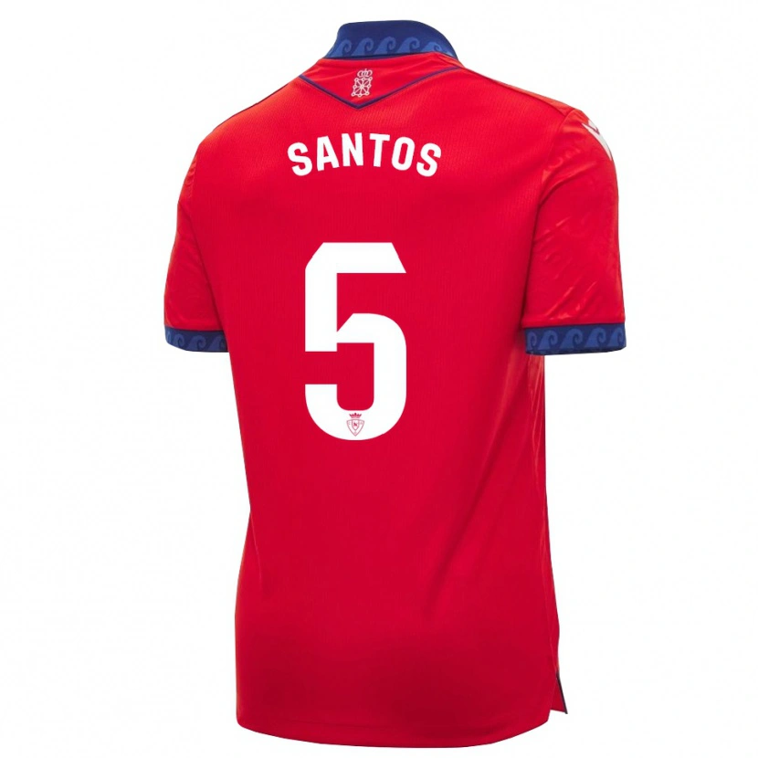 Danxen Homem Camisola Unai Santos #5 Vermelho Azul Marinho Branco Principal 2026/27 Camisa