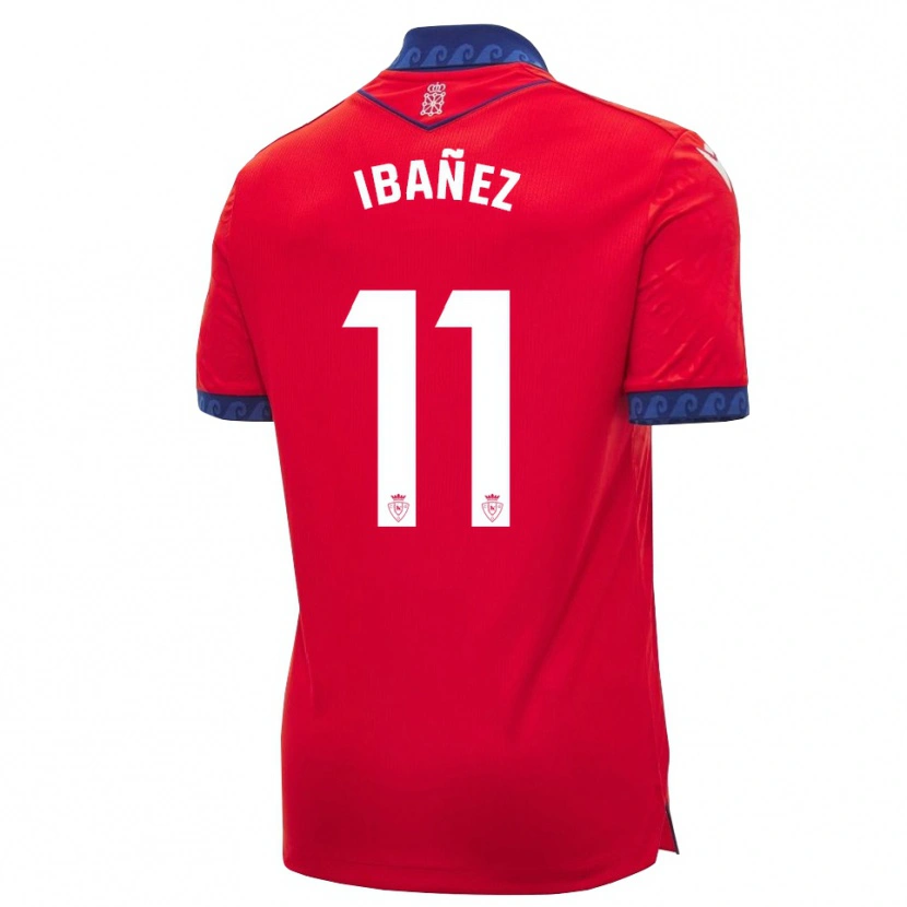 Danxen Homem Camisola Lucas Ibañez #11 Vermelho Azul Marinho Branco Principal 2026/27 Camisa