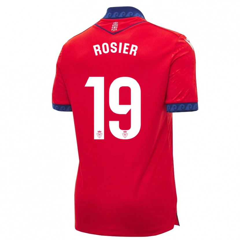Danxen Homem Camisola Valentin Rosier #19 Vermelho Azul Marinho Branco Principal 2026/27 Camisa