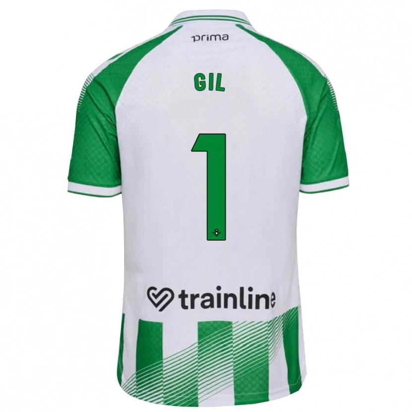 Danxen Homem Camisola Noelia Gil #1 Verde Claro Preto Branco Principal 2026/27 Camisa