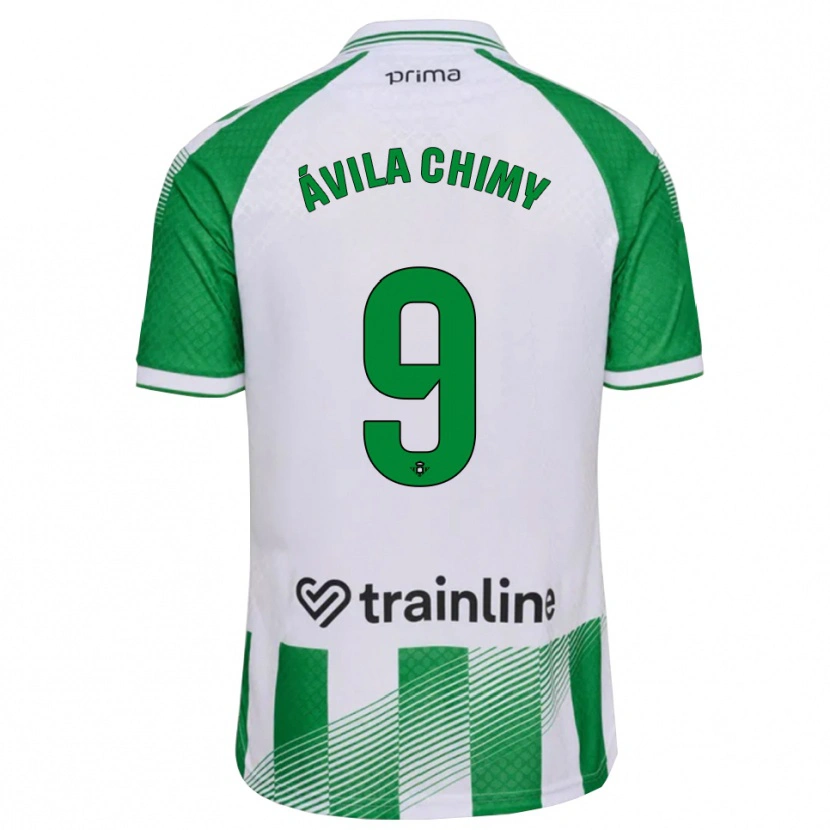 Danxen Homem Camisola Chimy Ávila #9 Verde Claro Preto Branco Principal 2026/27 Camisa
