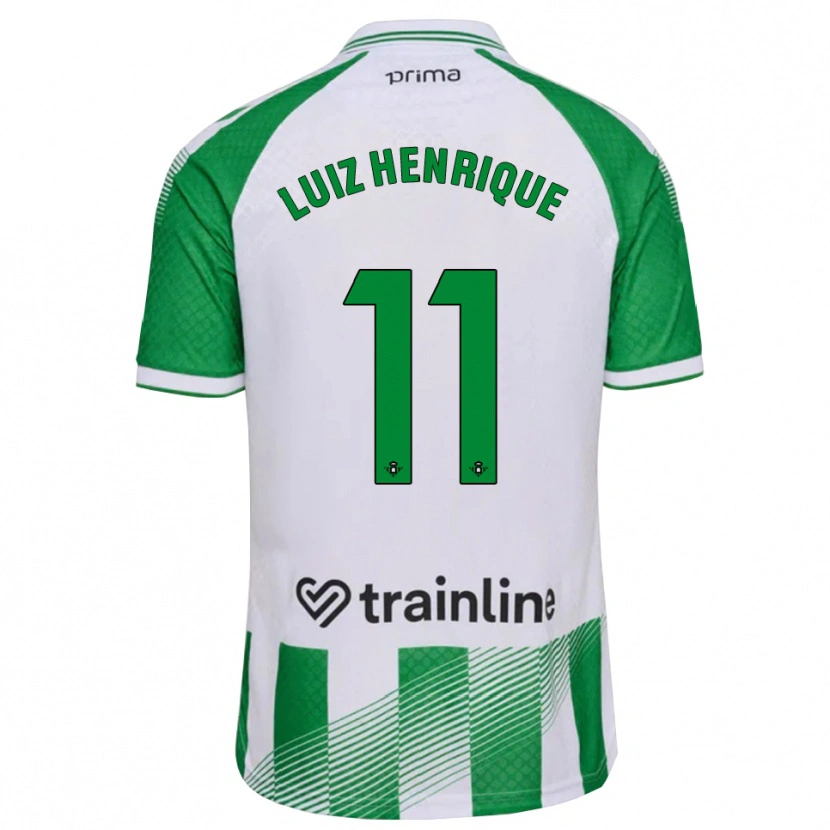 Danxen Homem Camisola Luiz Henrique #11 Verde Claro Preto Branco Principal 2026/27 Camisa