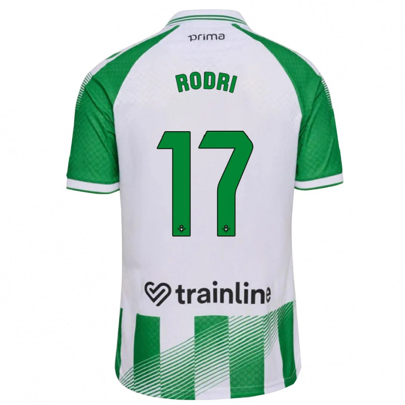 Danxen Homem Camisola Rodri Sanchez #17 Verde Claro Preto Branco Principal 2026/27 Camisa