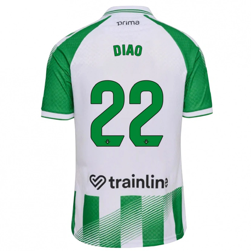 Danxen Homem Camisola Usse Diao #22 Verde Claro Preto Branco Principal 2026/27 Camisa