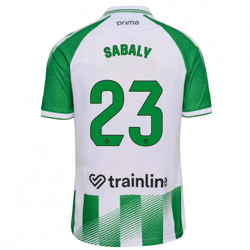 Danxen Homem Camisola Youssouf Sabaly #23 Verde Claro Preto Branco Principal 2026/27 Camisa