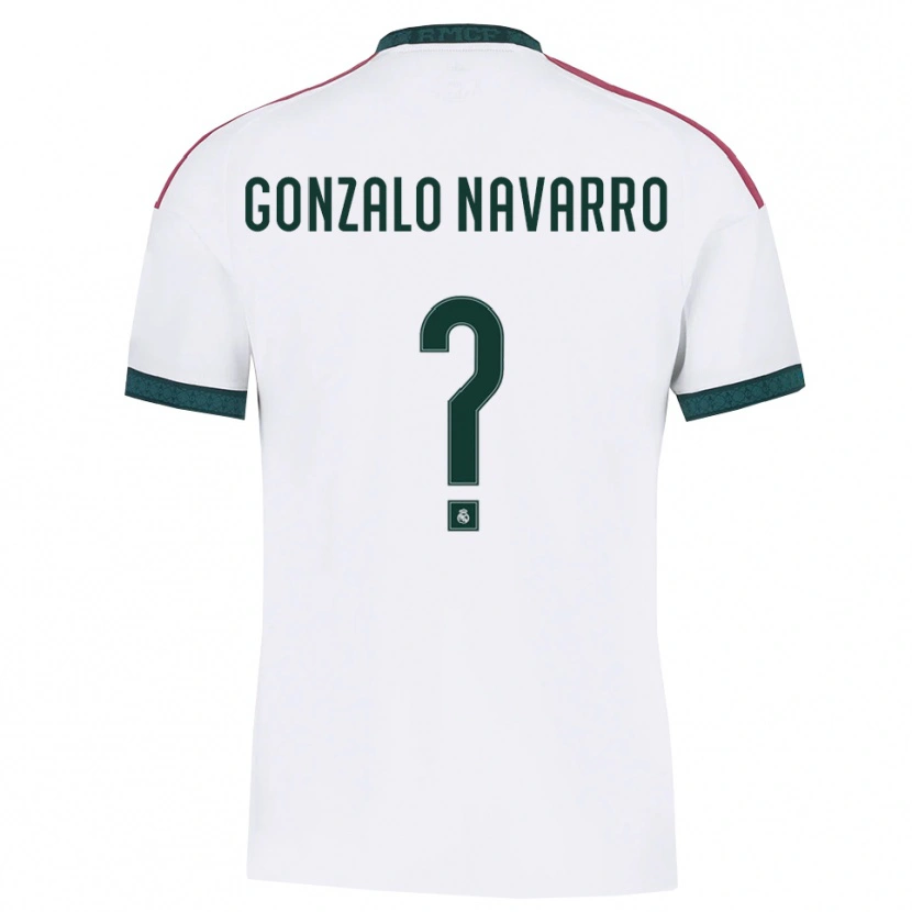 Danxen Homem Camisola Gonzalo Navarro #0 Verde Escuro Branco Vermelho Principal 2026/27 Camisa