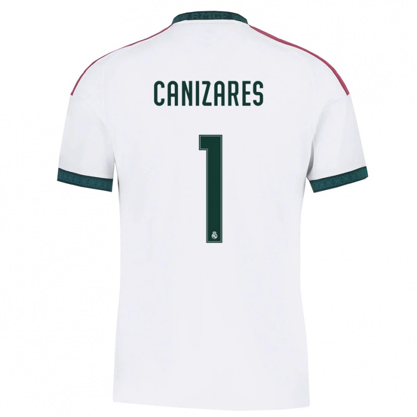 Danxen Homem Camisola Lucas Canizares #1 Verde Escuro Branco Vermelho Principal 2026/27 Camisa