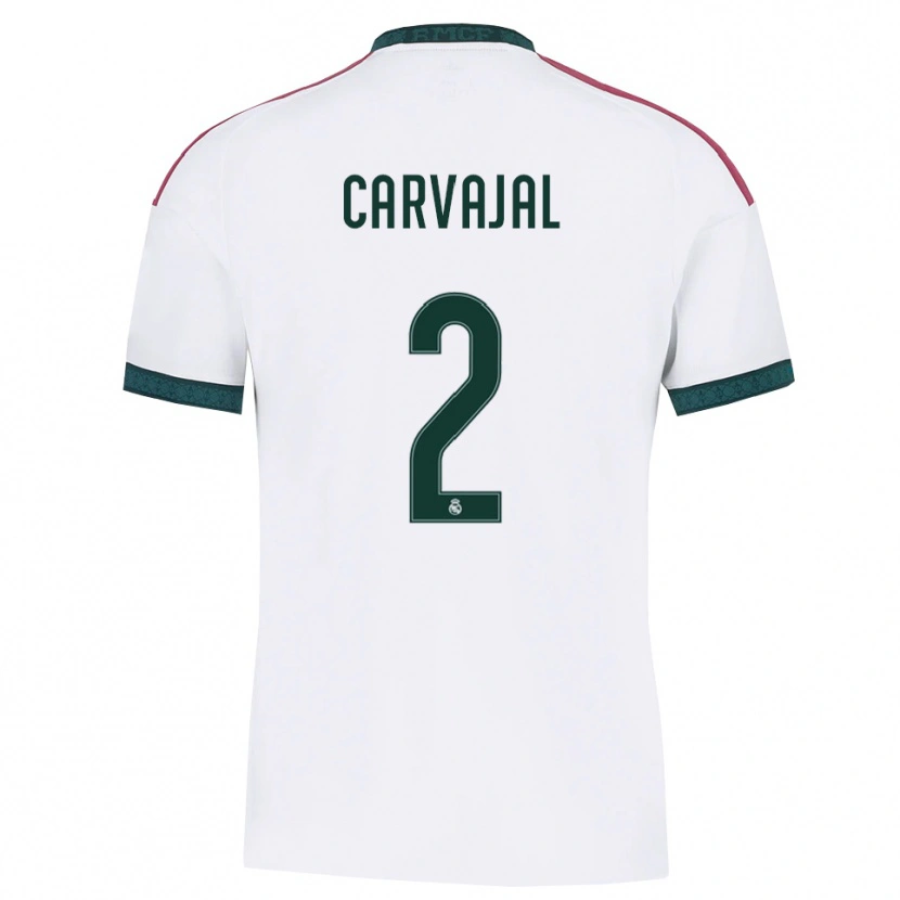Danxen Homem Camisola Daniel Carvajal #2 Verde Escuro Branco Vermelho Principal 2026/27 Camisa