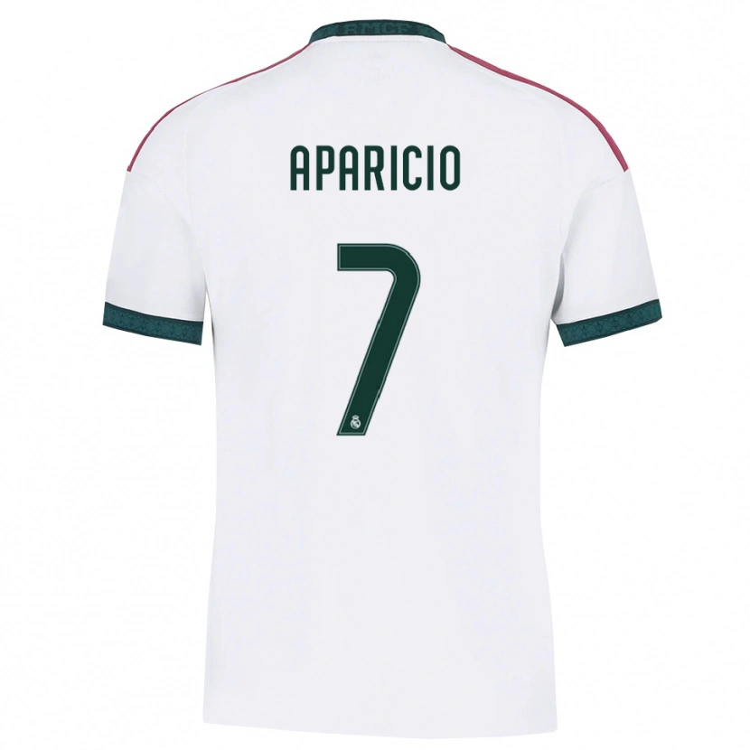 Danxen Homem Camisola Esteban Aparicio #7 Verde Escuro Branco Vermelho Principal 2026/27 Camisa