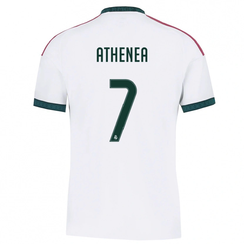 Danxen Homem Camisola Athenea Del Castillo #7 Verde Escuro Branco Vermelho Principal 2026/27 Camisa