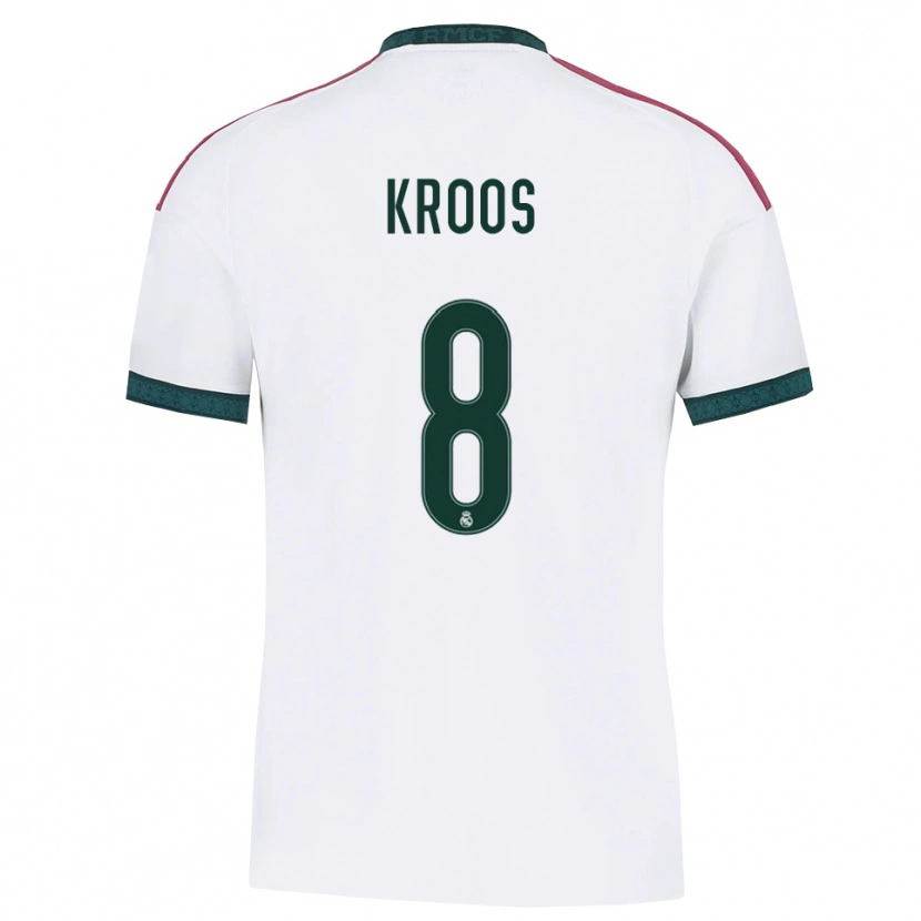 Danxen Homem Camisola Toni Kroos #8 Verde Escuro Branco Vermelho Principal 2026/27 Camisa