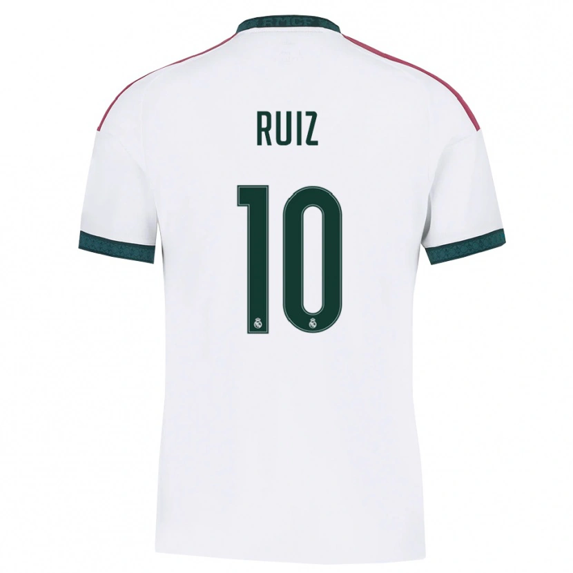 Danxen Homem Camisola Alberto Ruiz #10 Verde Escuro Branco Vermelho Principal 2026/27 Camisa