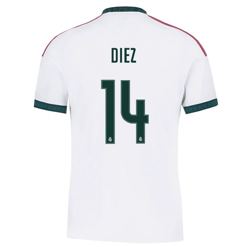 Danxen Homem Camisola Carlos Diez #14 Verde Escuro Branco Vermelho Principal 2026/27 Camisa