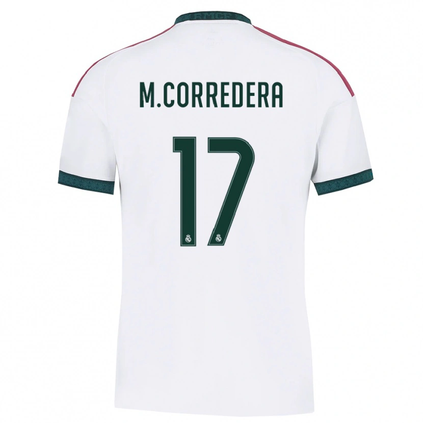 Danxen Homem Camisola Marta Corredera #17 Verde Escuro Branco Vermelho Principal 2026/27 Camisa