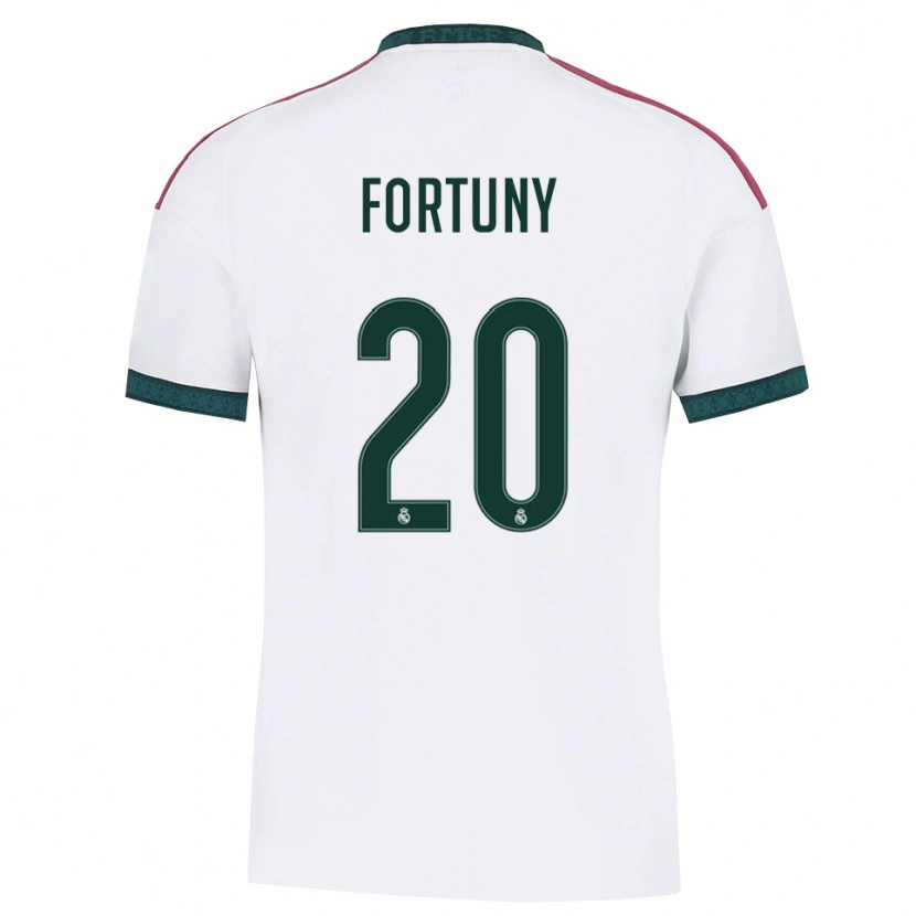 Danxen Homem Camisola Pol Fortuny #20 Verde Escuro Branco Vermelho Principal 2026/27 Camisa