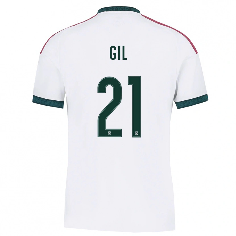 Danxen Homem Camisola Iker Gil #21 Verde Escuro Branco Vermelho Principal 2026/27 Camisa