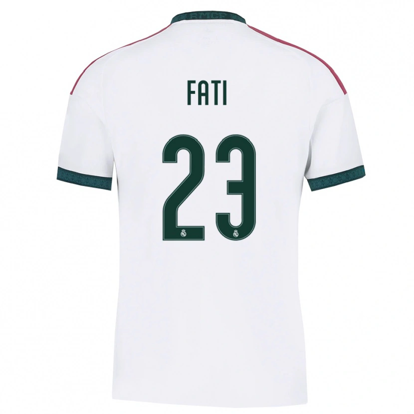 Danxen Homem Camisola Lamini Fati #23 Verde Escuro Branco Vermelho Principal 2026/27 Camisa