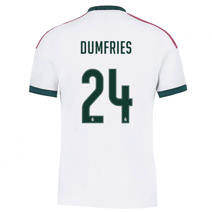 Danxen Homem Camisola Denzel Dumfries #24 Verde Escuro Branco Vermelho Principal 2026/27 Camisa