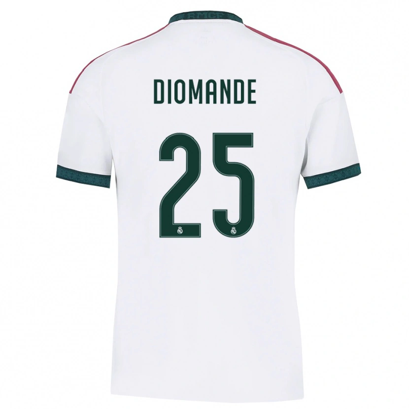 Danxen Homem Camisola Yan Diomande #25 Verde Escuro Branco Vermelho Principal 2026/27 Camisa